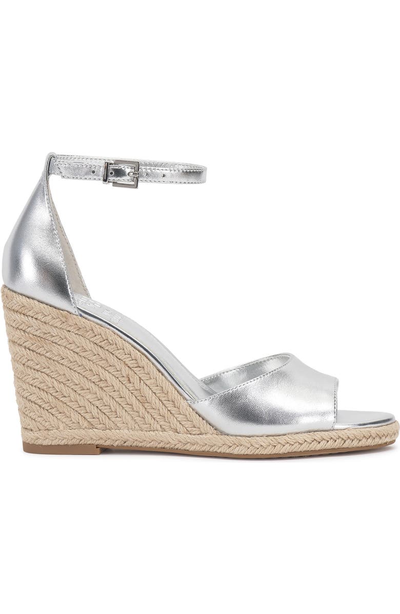 Vince Camuto Felyn Espadrille Wedge Sandal, Alternate, color, Lux Silver