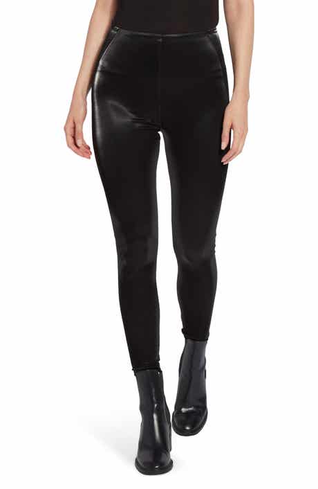 Matilda Foiled Faux Leather Leggings