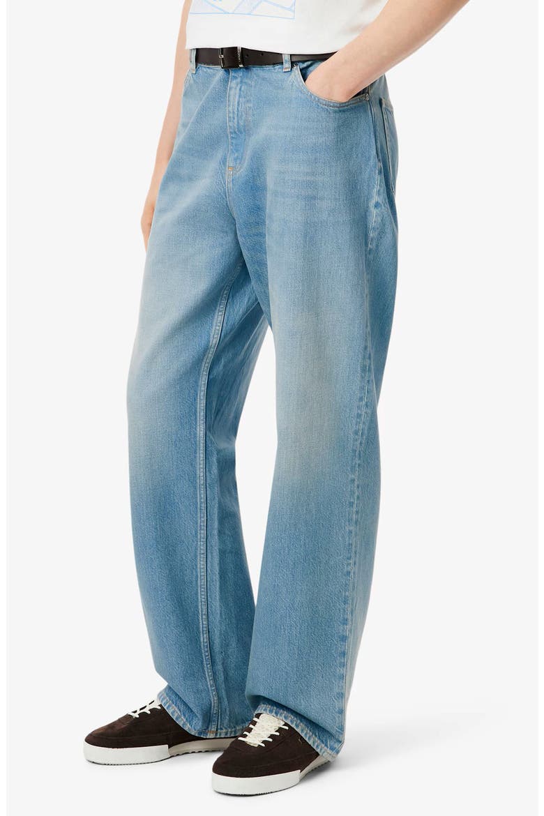 Loose Fit Jeans, Main, color, WASHED BLEACH