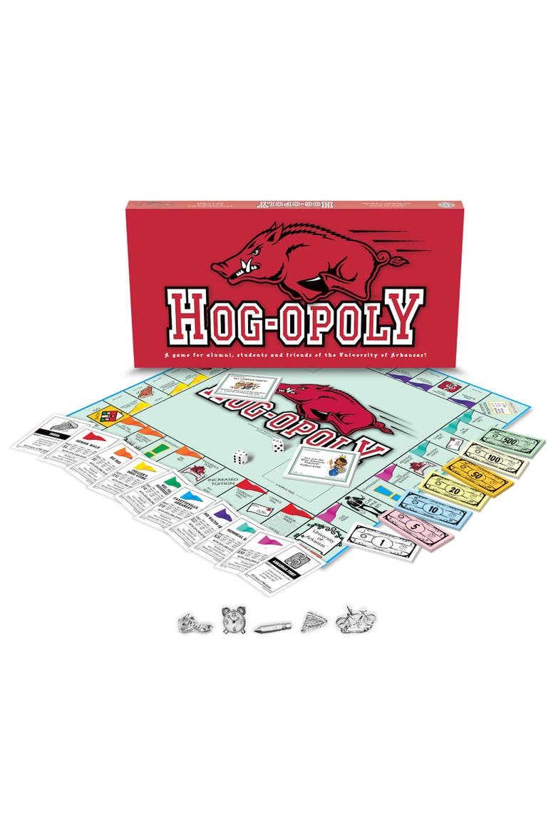 University Of Arkansas Hogopoly Monopoly Board Game, Main, color, Multicolored
