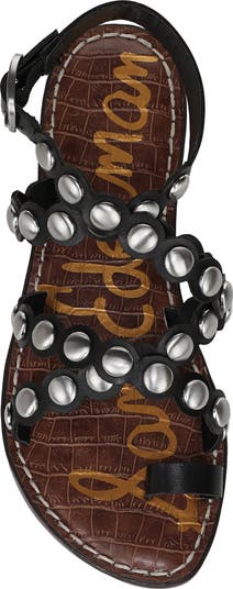 Gloria Stud Ankle Strap Sandal