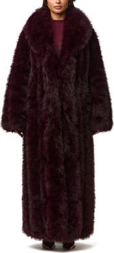 Naked Wardrobe Pelted Faux Fur Coat