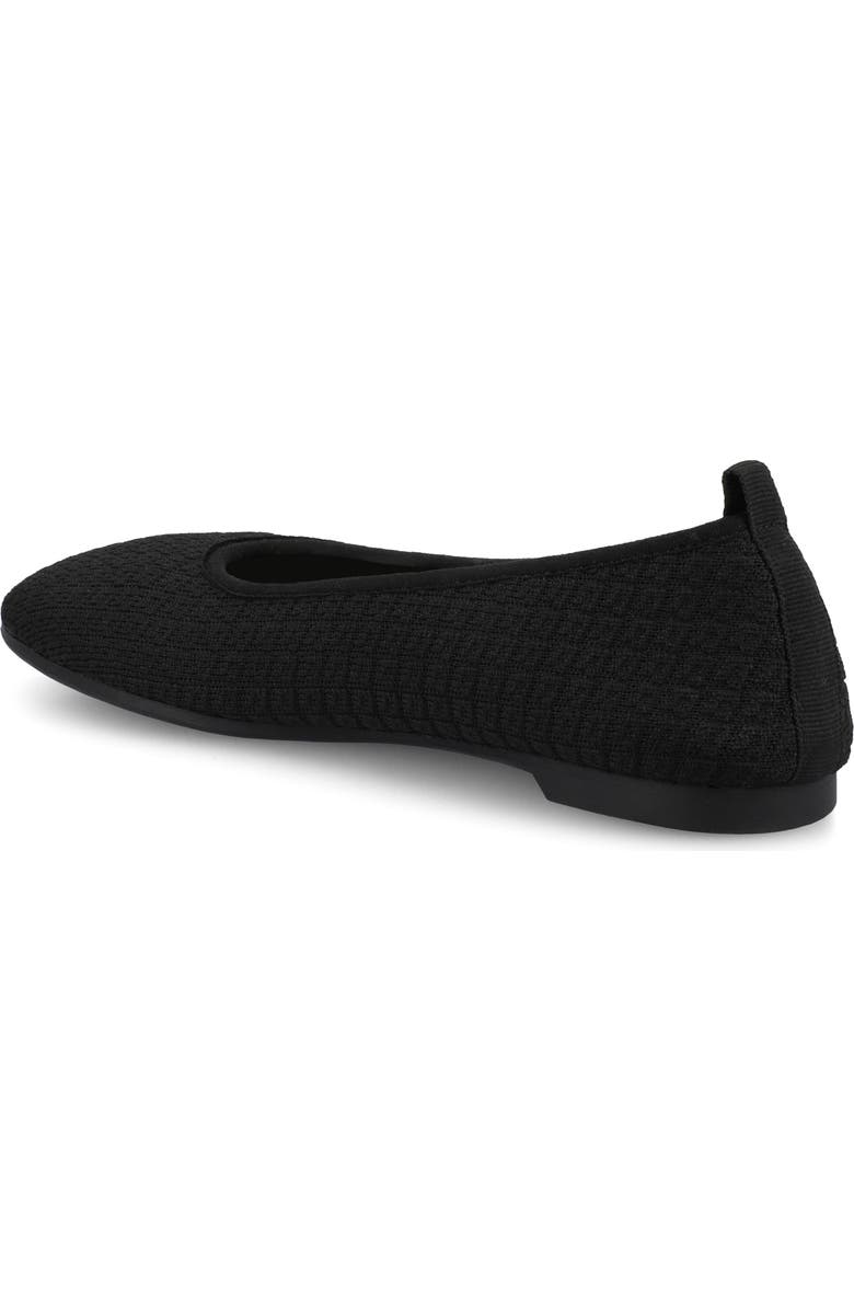 Journee Collection Aria Knit Flat, Alternate, color, Black