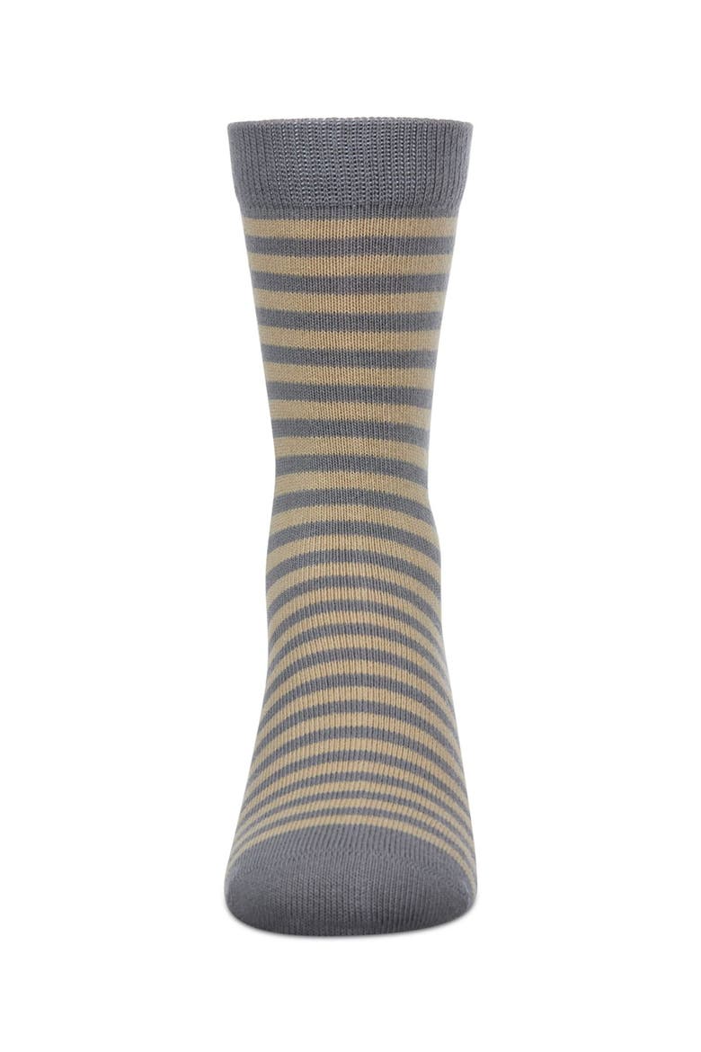 Thin Stripe Crew Sock, Alternate, color, Gray