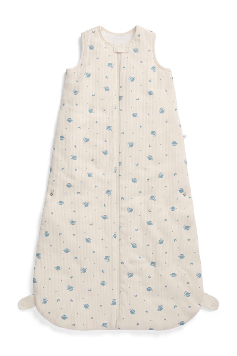 Ribbed Front Opening Sleeping Bag 1.5 Tog, Alternate, color, Space Gardenia & Forget Me Not