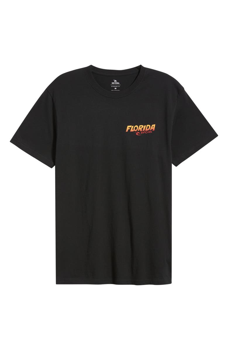Rip Curl Desti Animals Cotton Graphic T-Shirt, Alternate, color, Black Florida