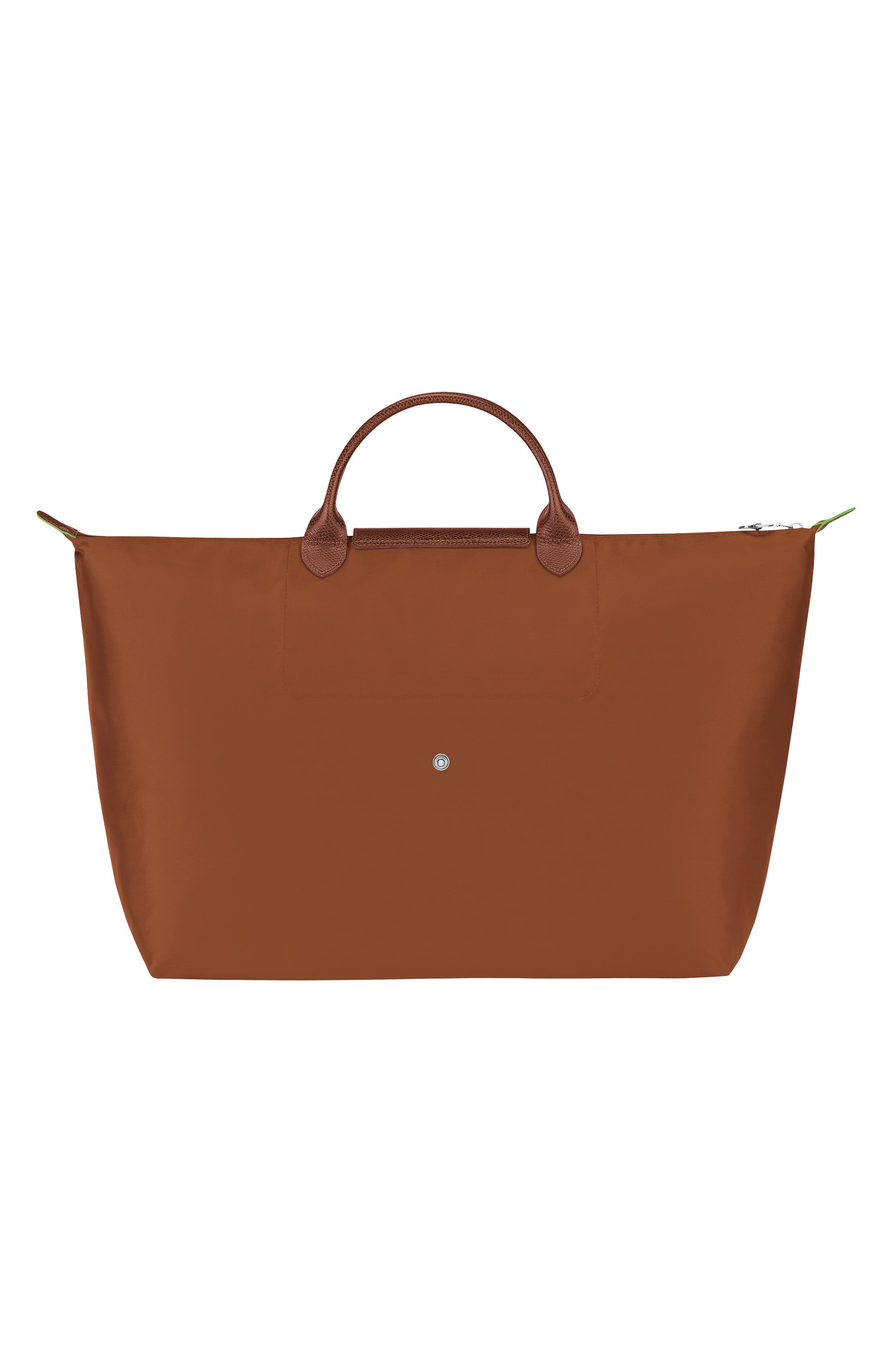 Longchamp Large Le Pliage Recycled Travel Bag, Alternate, color, Cognac