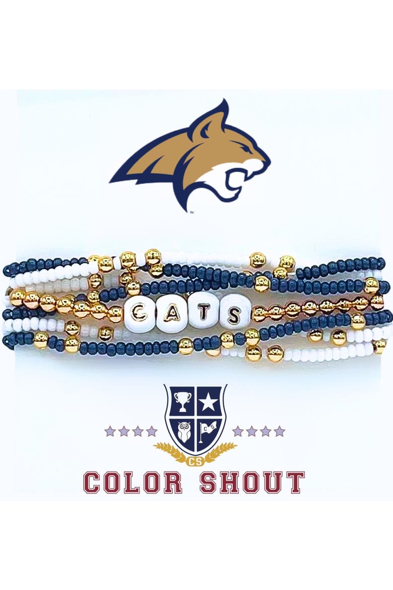 Montana State Lucky 7 Bracelet Set, Main, color, Yellow Gold