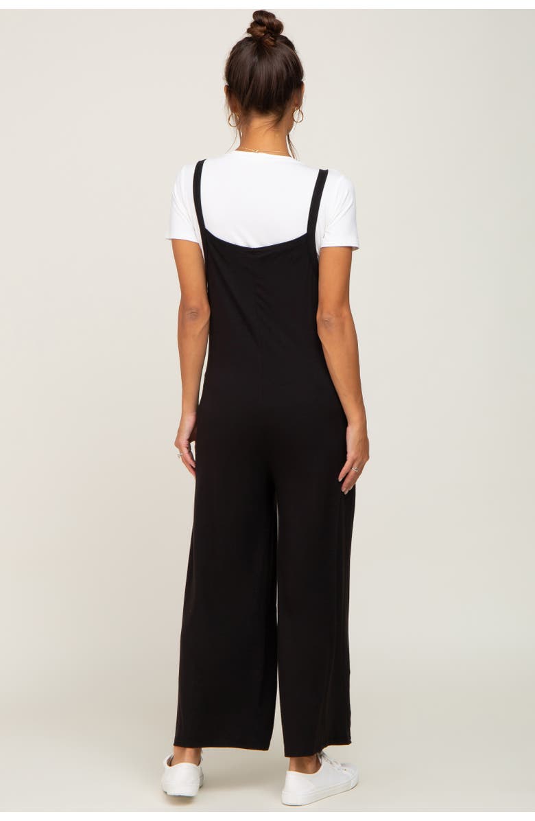 PinkBlush Sleeveless Pocketed Wide Leg Jumpsuit, Alternate, color, Black