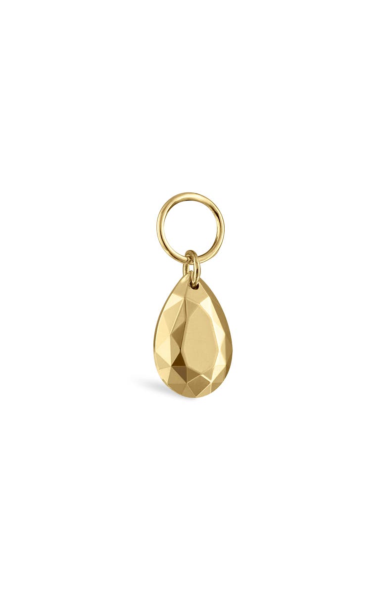 MARIA TASH Faceted Pear Charm Pendant, Alternate, color, Yellow Gold