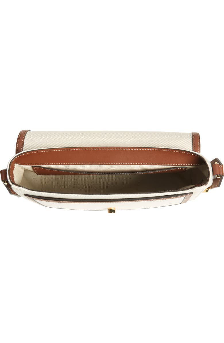 Burberry Note Horseferry Print Canvas & Leather Crossbody Bag, Alternate, color,