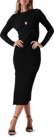 Glenda Long Sleeve Rib Sweater Dress