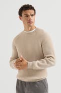 Brunello Cucinelli Cashmere English rib sweater with raglan sleeves