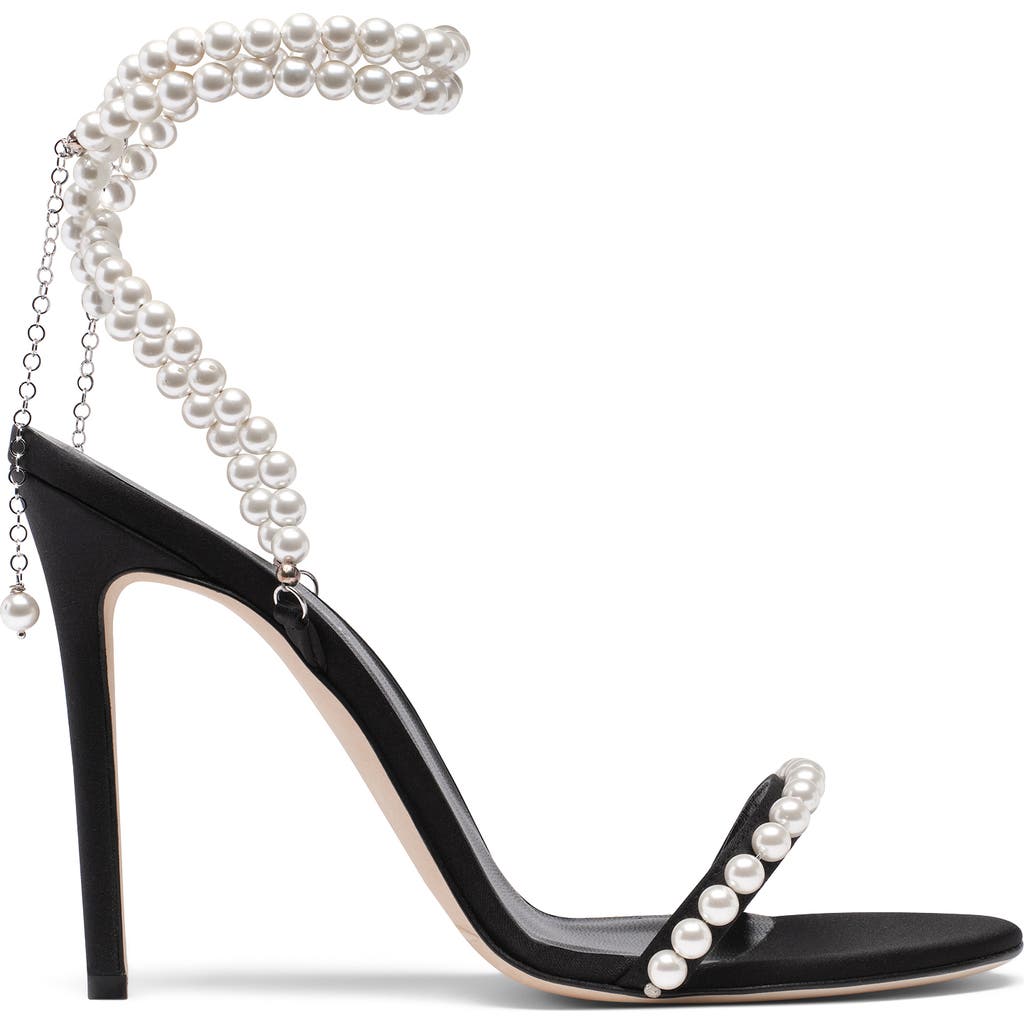 Zena Ziora Lady Antoinette 100 Pearl Stiletto Sandal in Black  product