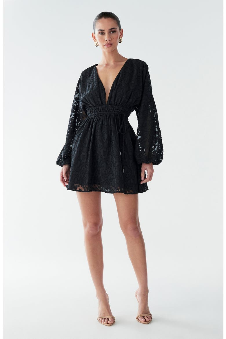 Gracie Mini Dress, Main, color, Black