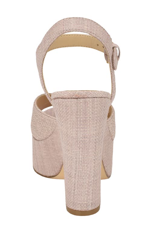 Guess Saylin Ankle Strap Platform Sandal In Light Pink