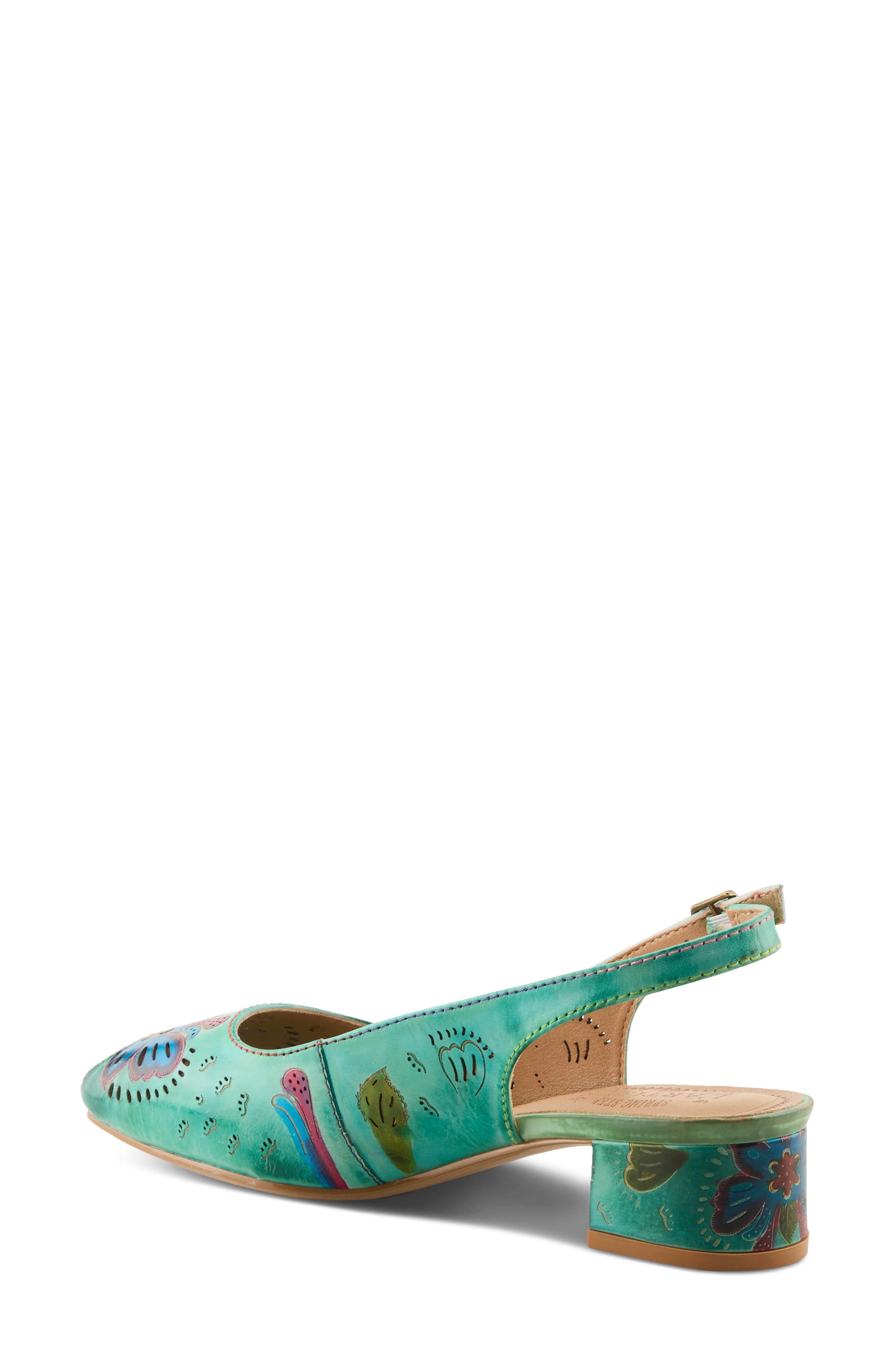 Streetpeep Slingback Peep Toe Sandal, Alternate, color, MINT GREEN MULTI