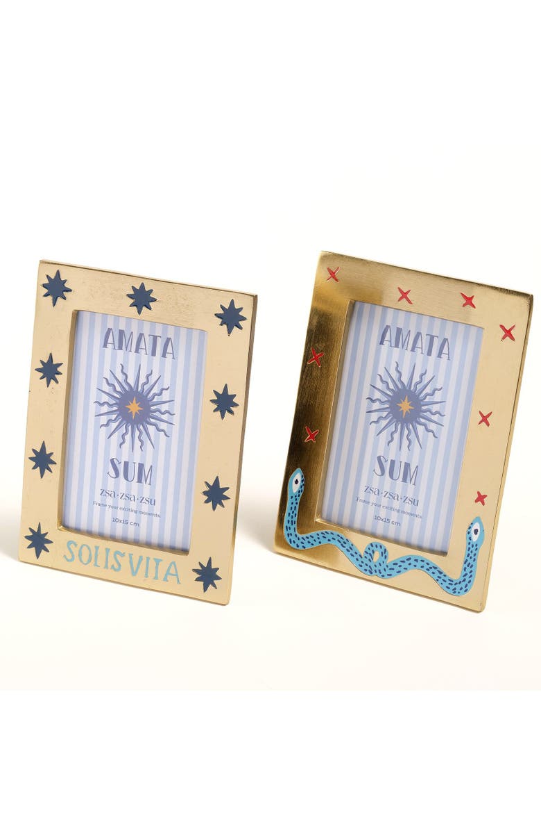 Zsa Zsa Zsu Rampur Metal Frame 8X6 In, Alternate, color, Beige