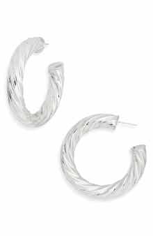 Twisted Hoop Earrings