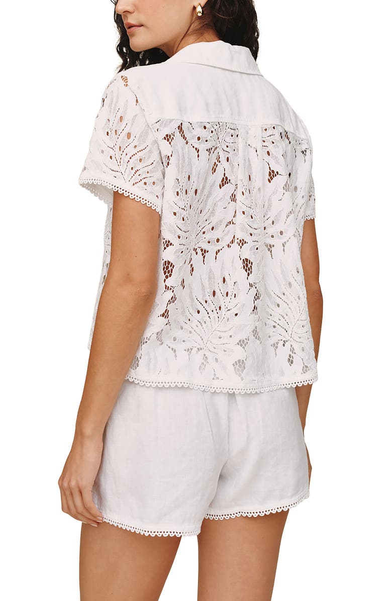 Bella Dahl Lace Shirt, Alternate, color, 