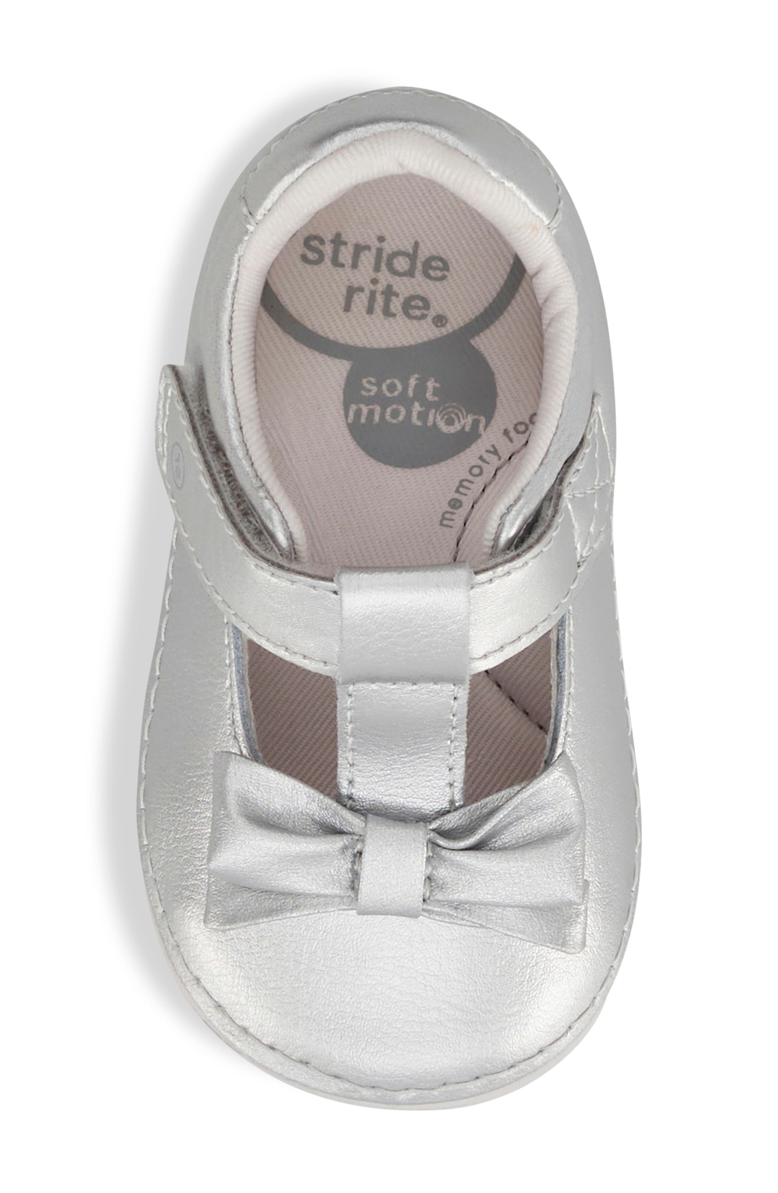 Stride Rite Kids' Faye Mary Jane, Alternate, color, Silver
