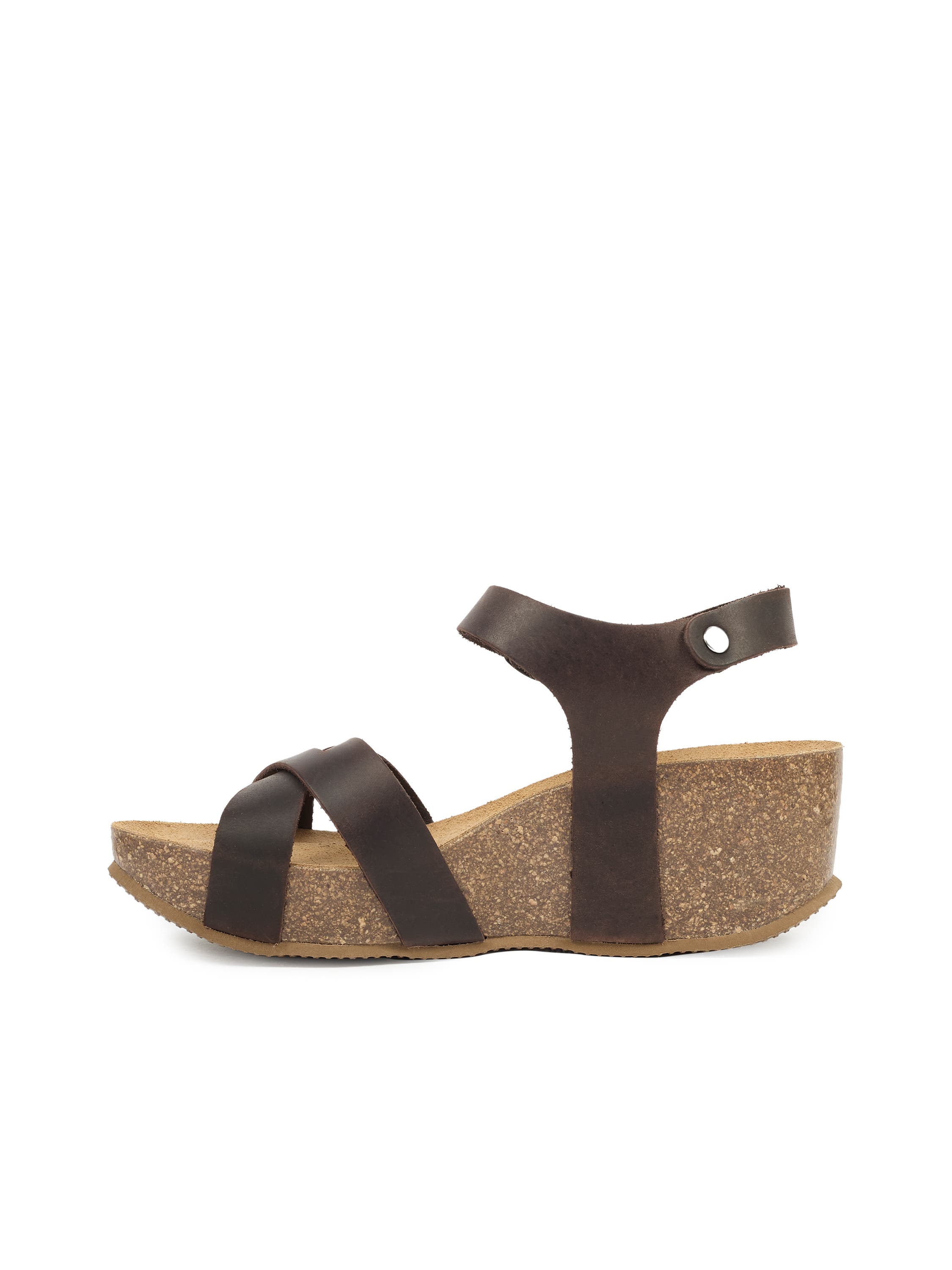 Celtic & Co. Crossover Wedge Sandal, Alternate, color, Ebony