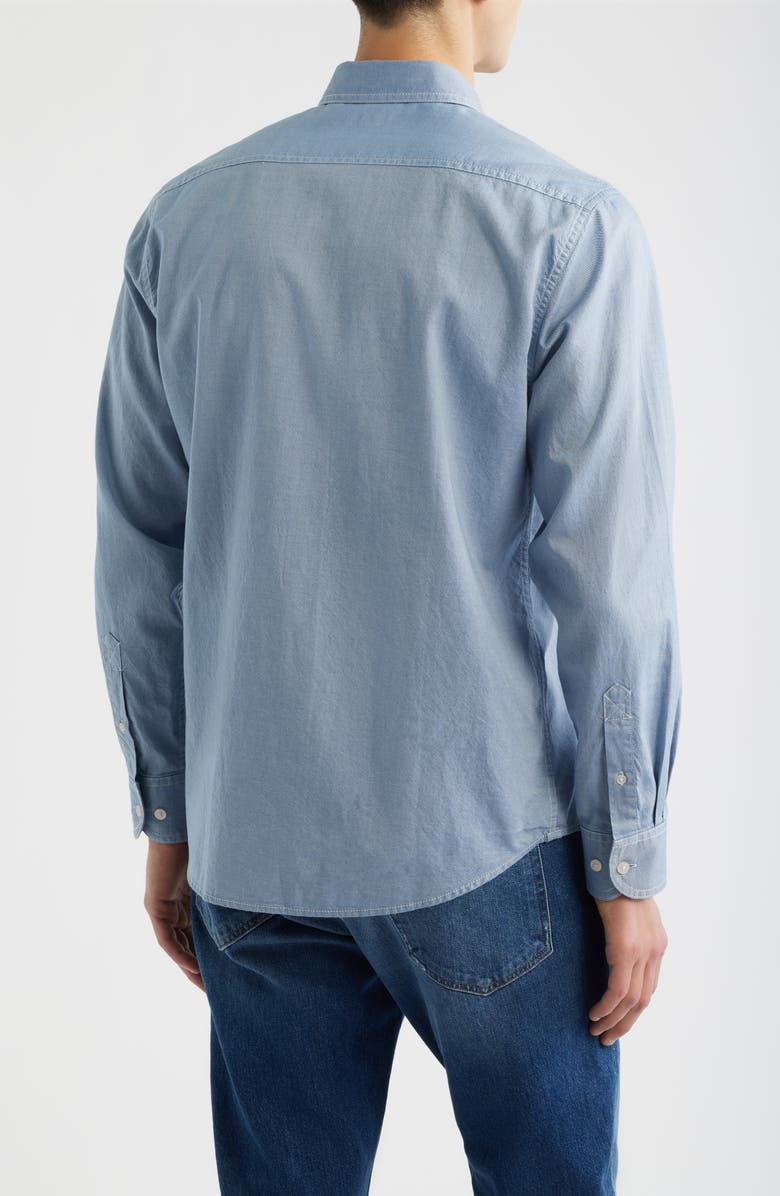 James Campbell Coronas Regular Fit Cotton Button-Up Shirt, Alternate, color, Blue