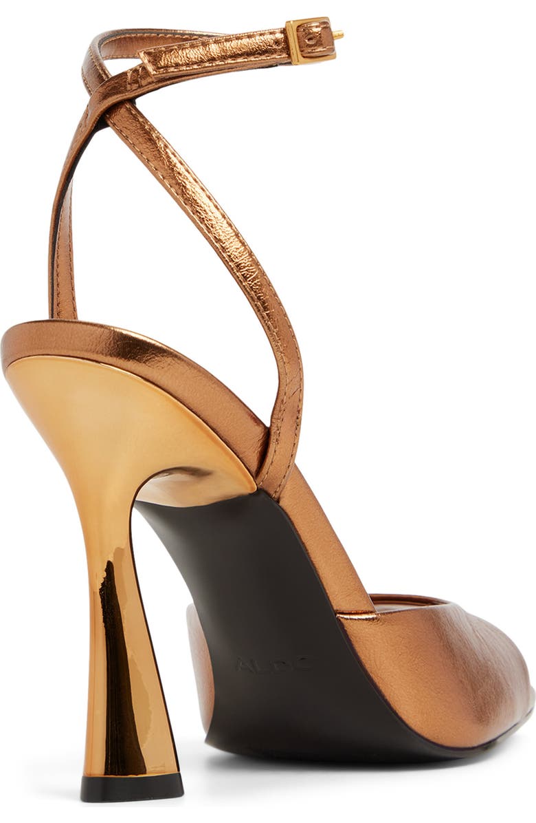 ALDO Valentyna Ankle Strap Sandal, Alternate, color, Bronze