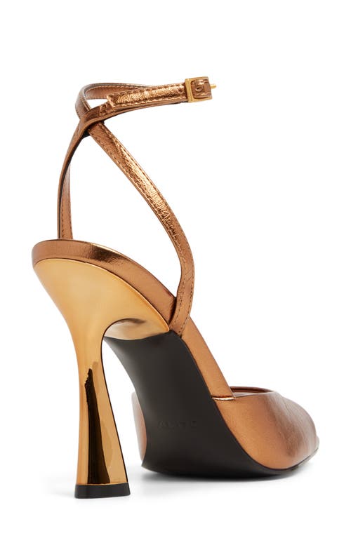Aldo Valentyna Ankle Strap Sandal In Gold