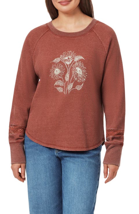 Nella Graphic Waffle Sweater