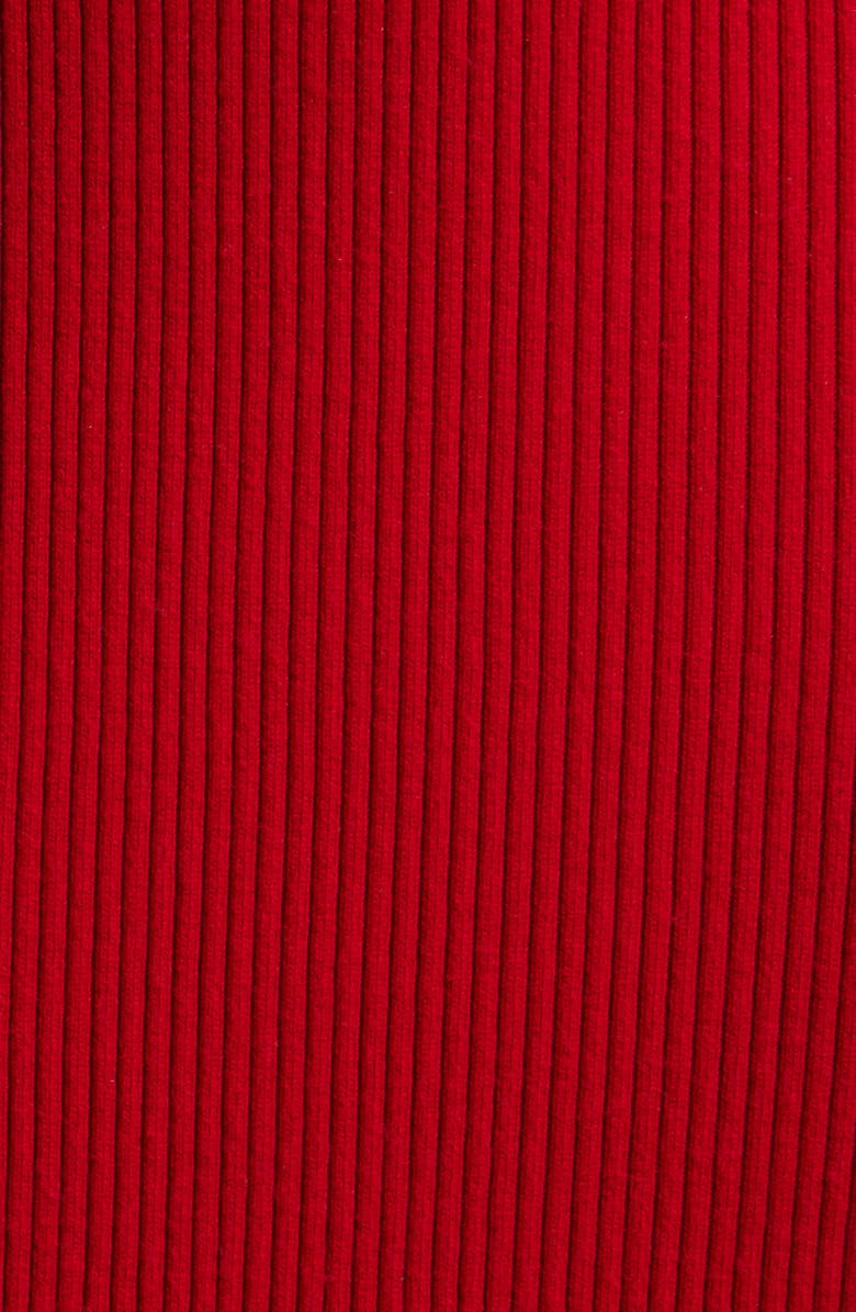 HOUSE OF CB Lourdes Rib Maxi Skirt, Alternate, color, Blood Red