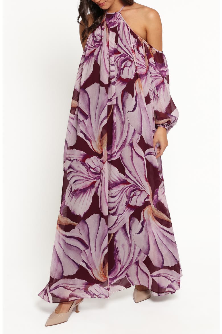 Laiken Maxi Dress, Main, color, PLUM FLORAL