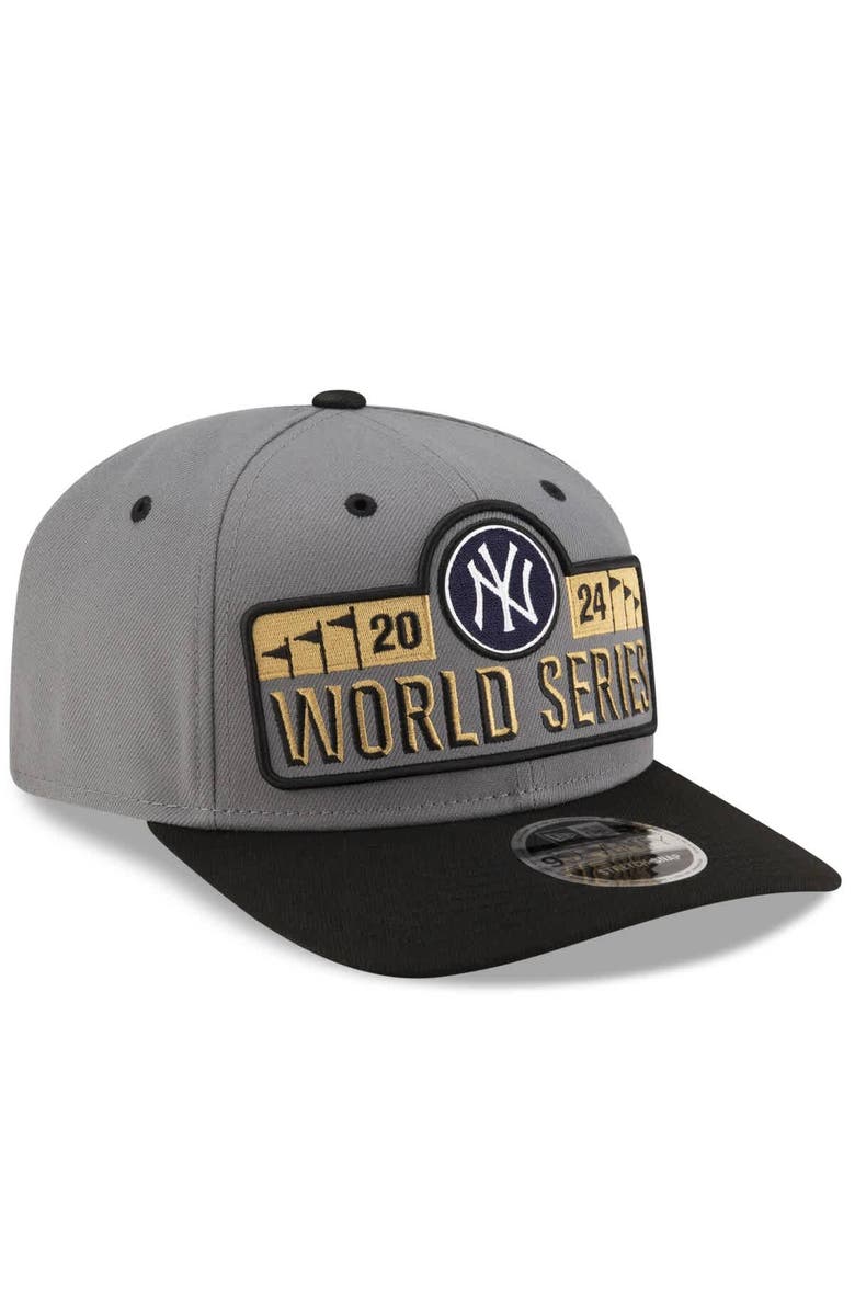 New Era Men's New Era Gray New York Yankees 2024 American League Champions Locker Room 9SEVENTY Stretch-Snap Hat, Alternate, color, 