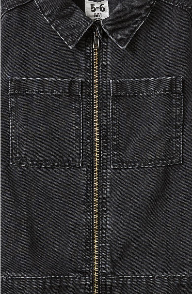 Cotton On Kids Kid's Darren Denim Jacket, Alternate, color, Balmoral Black