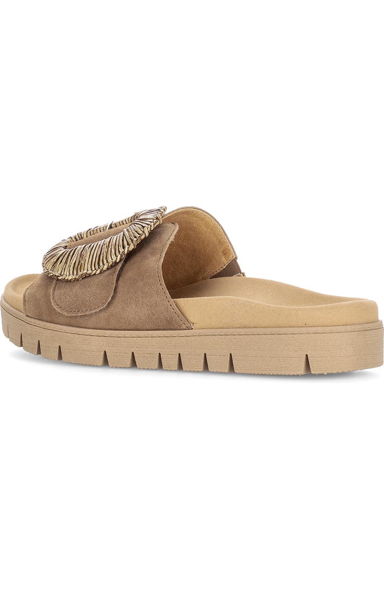 Gabor Lug Sole Slide Sandal, Alternate, color, Peanut