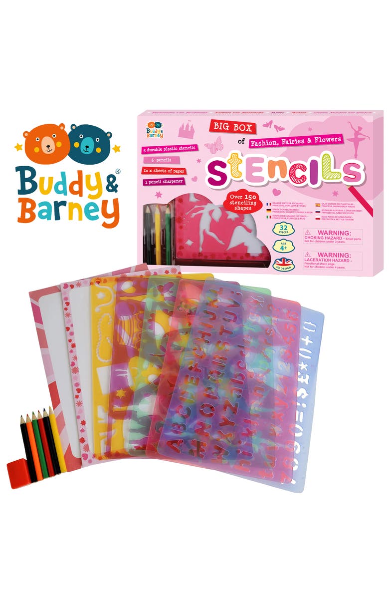Buddy & Barney Big Box Of Stencils, Alternate, color,