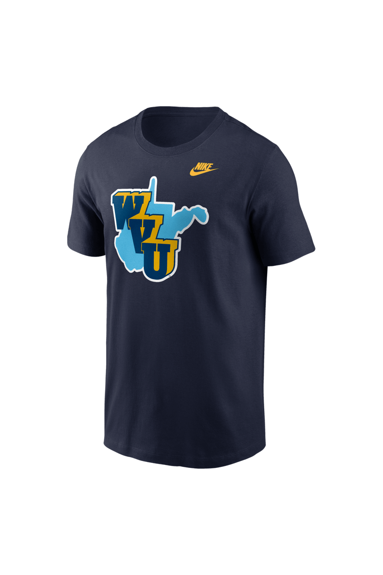 Men's Nike Navy West Virginia Mountaineers 1965 Throwback T-Shirt, Alternate, color, Navy