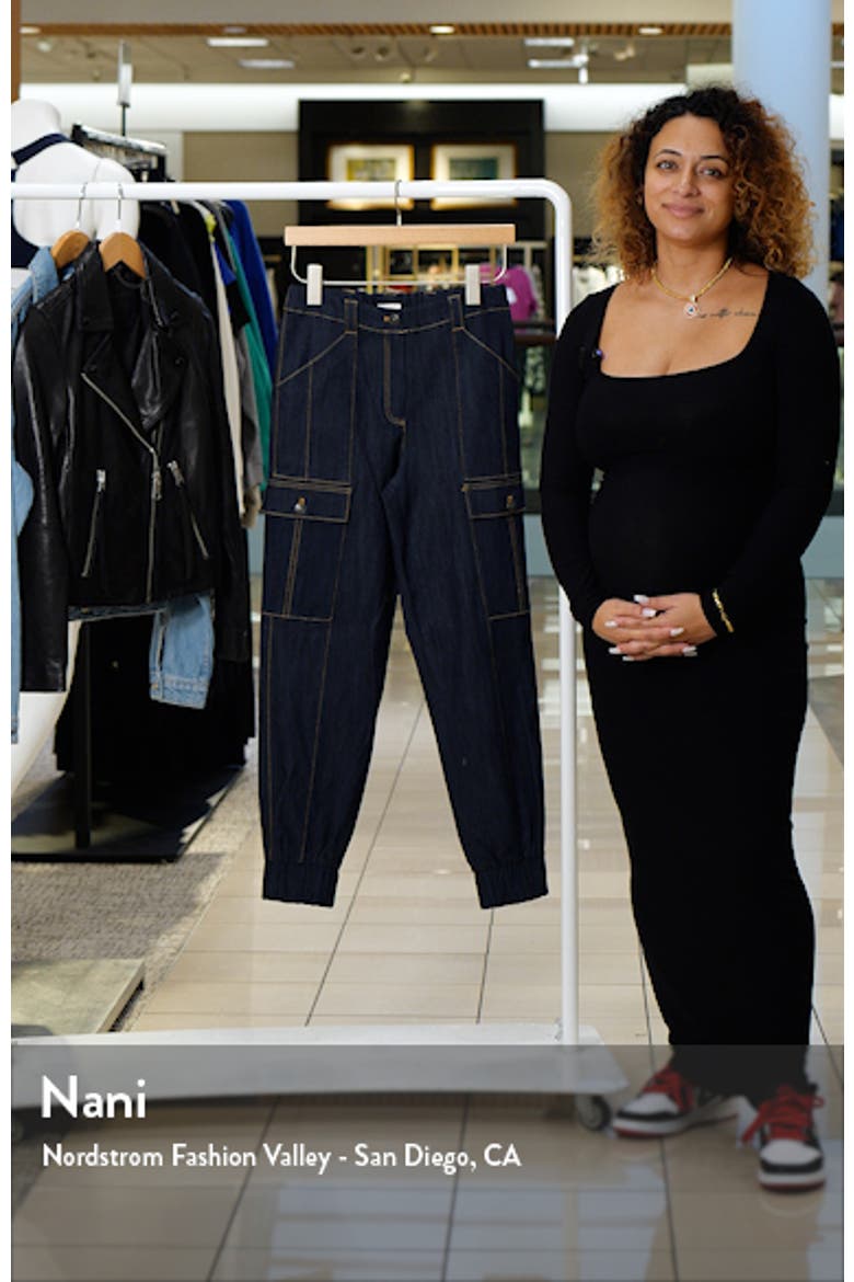 Kelly Skinny Denim Joggers video
