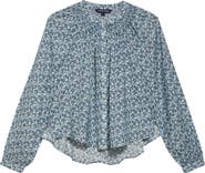 Veronica Beard Madge Floral Cotton Blend Button-Up Shirt