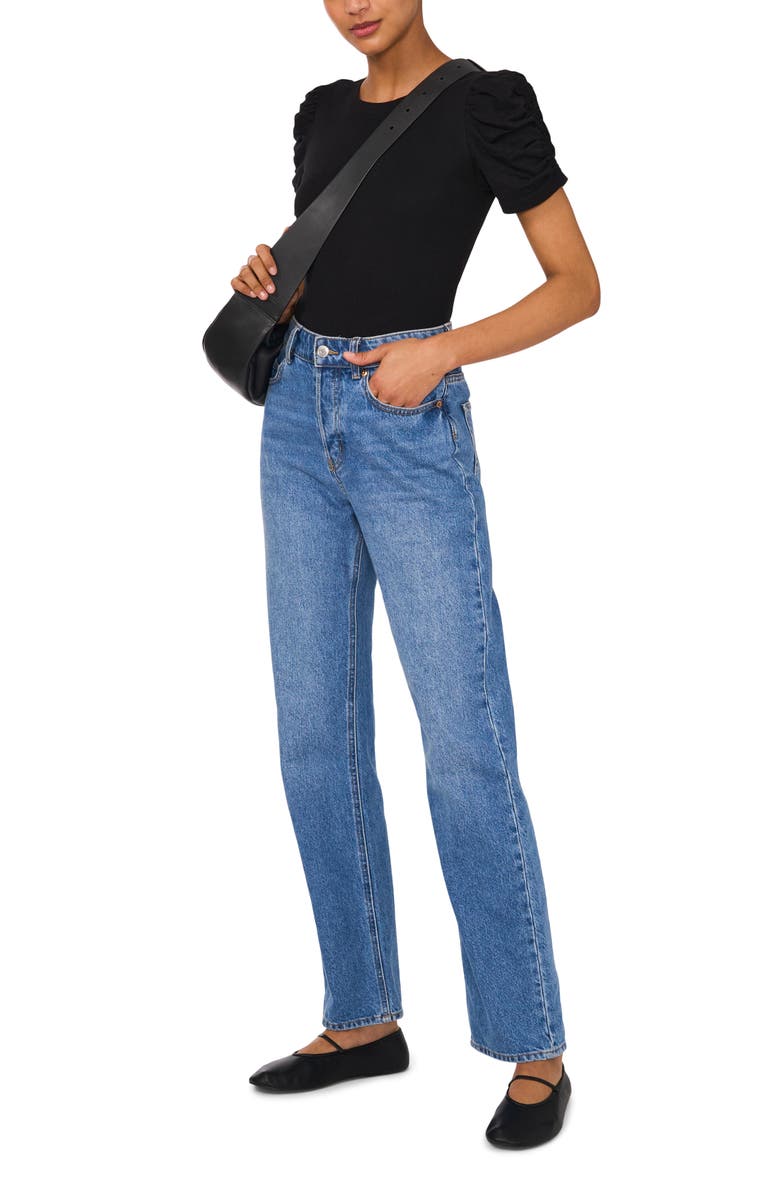 1.STATE Puff Sleeve Rib T-Shirt, Alternate, color,