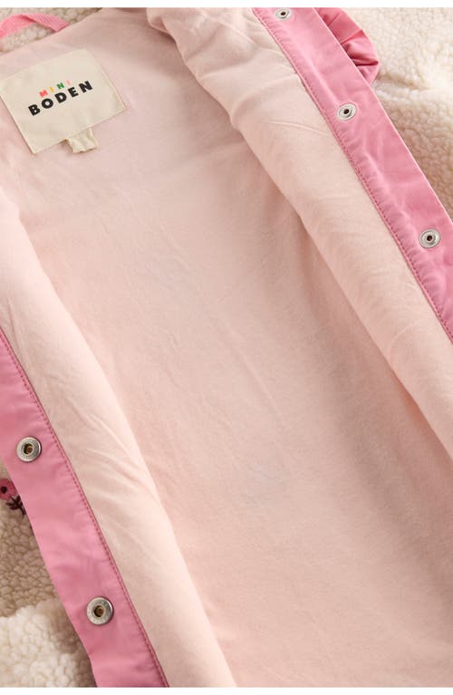 Mini Boden Kids' Pretty Mixed Media Jacket In Pink
