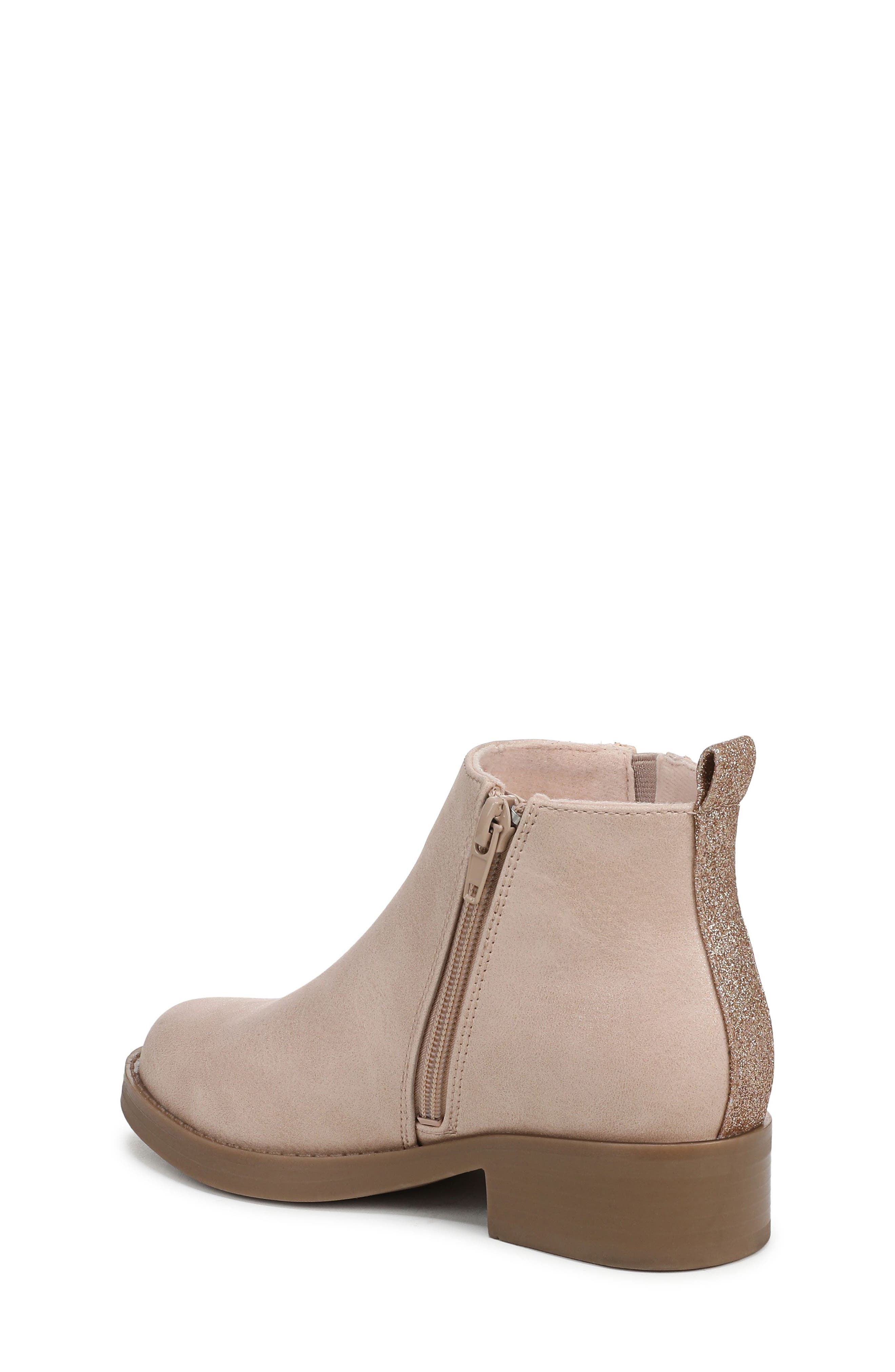 Blowfish Malibu Kids' Zojo Side Zip Boot, Alternate, color, Blush Pink Faux Leather