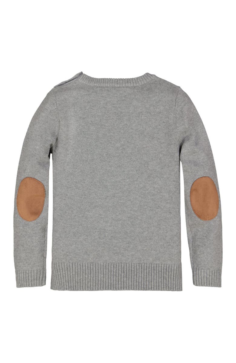 Hope & Henry Baby Girls' Organic Horse Intarsia Sweater, Infant, Alternate, color, Gray Heather Horse