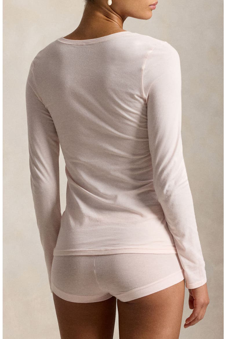 Baselayer Stretch Cotton T-Shirt, Alternate, color, GARDEN ROSE