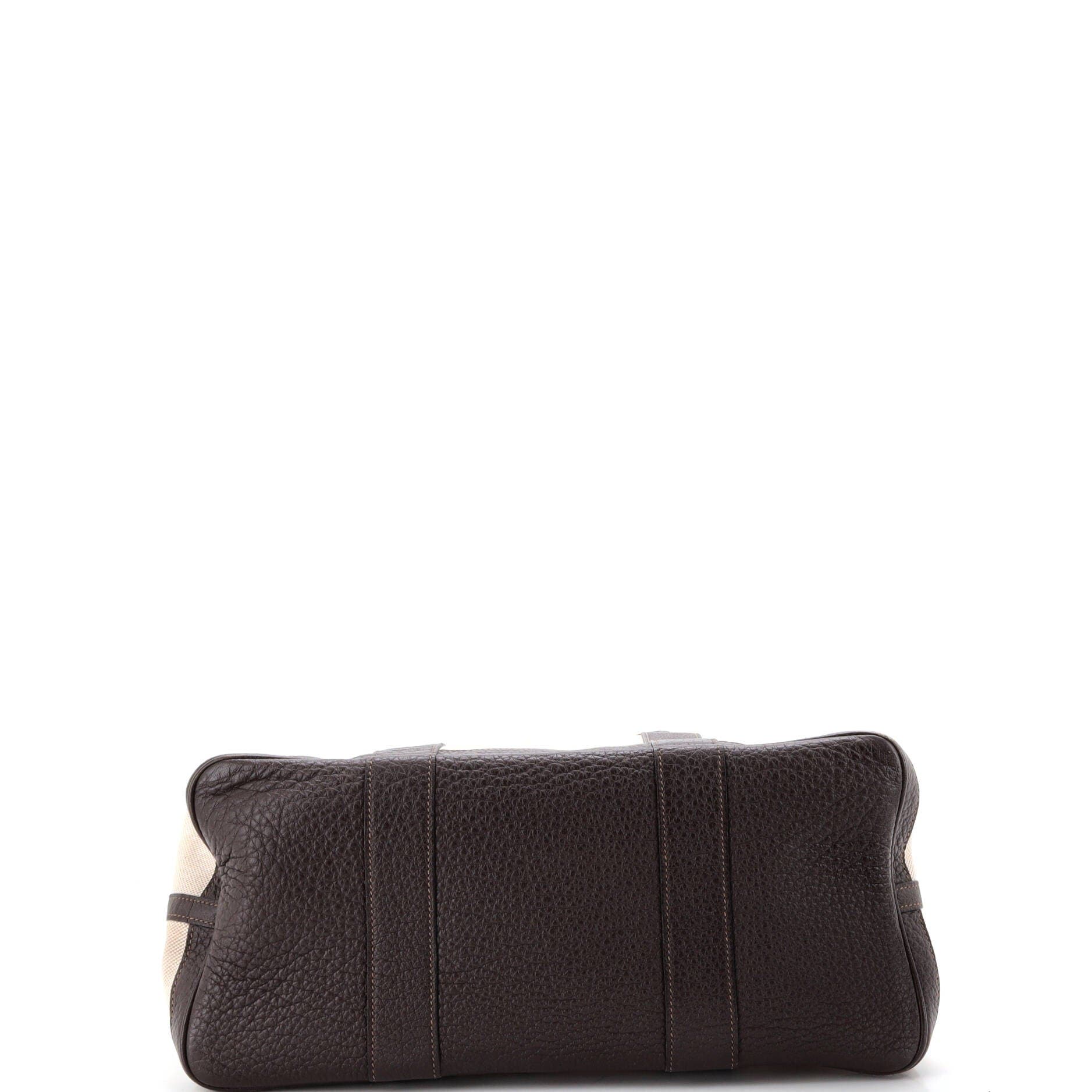 Pre-Owned Hermes Garden Party Tote Toile and Leather 36, Alternate, color, Ebene