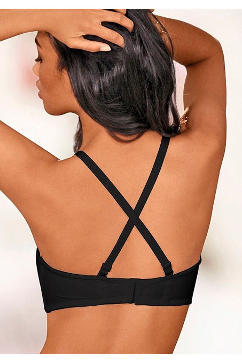 Multiway Strapless T-Shirt Bra, Alternate, color, Black