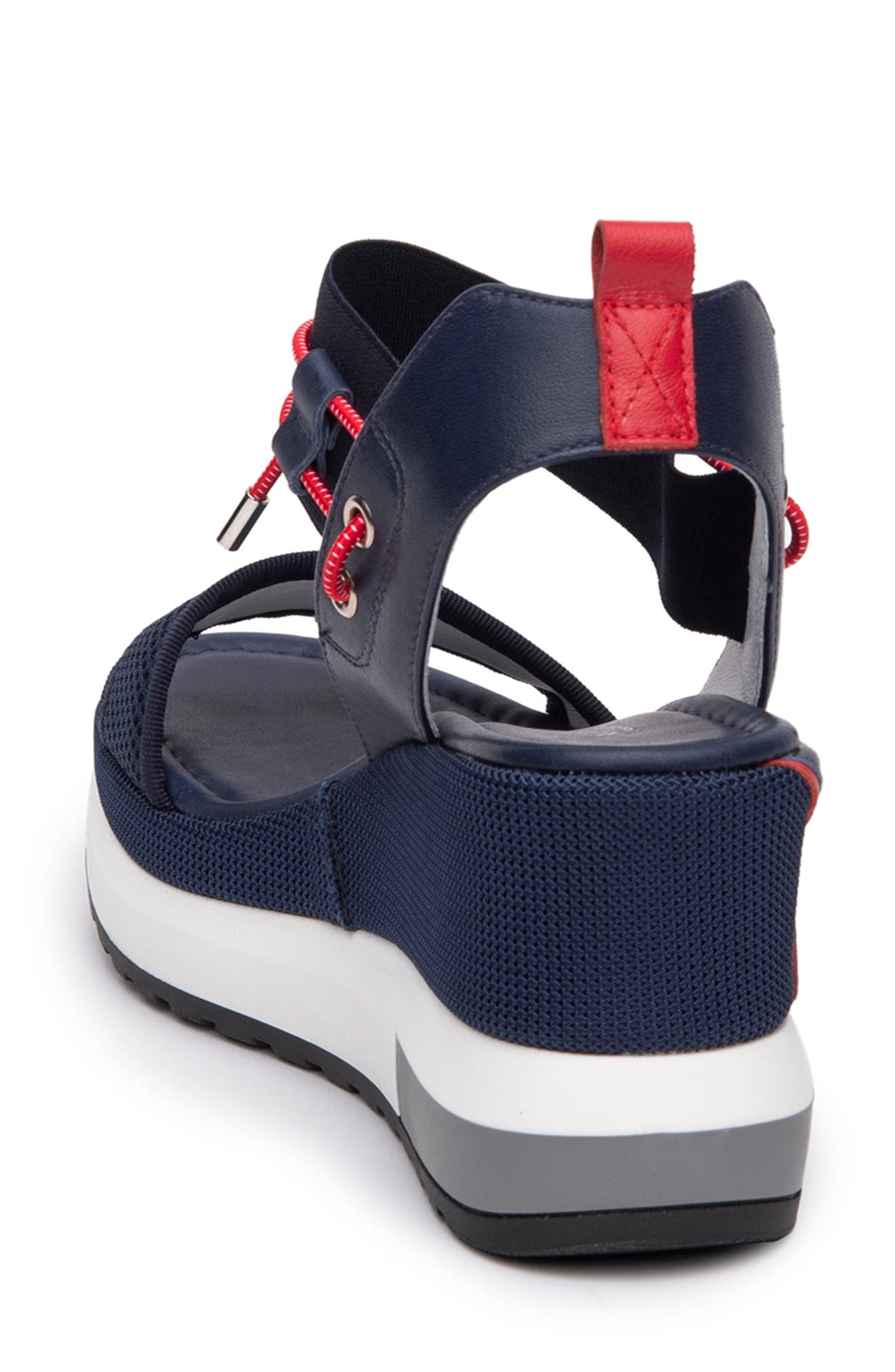 Bungee Platform Wedge Sandal, Alternate, color, BLUE