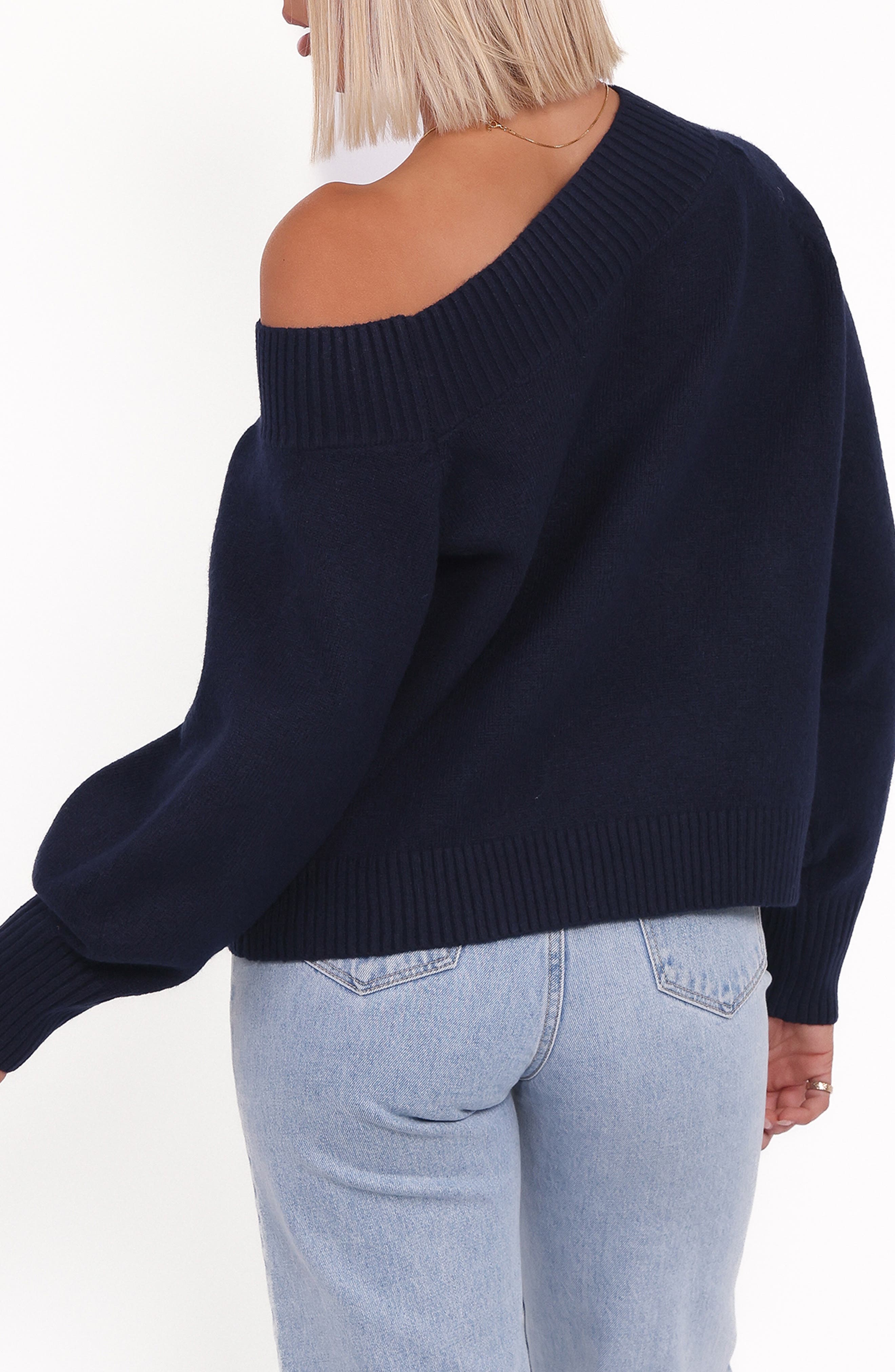 Allis One-Shoulder Sweater - image 2