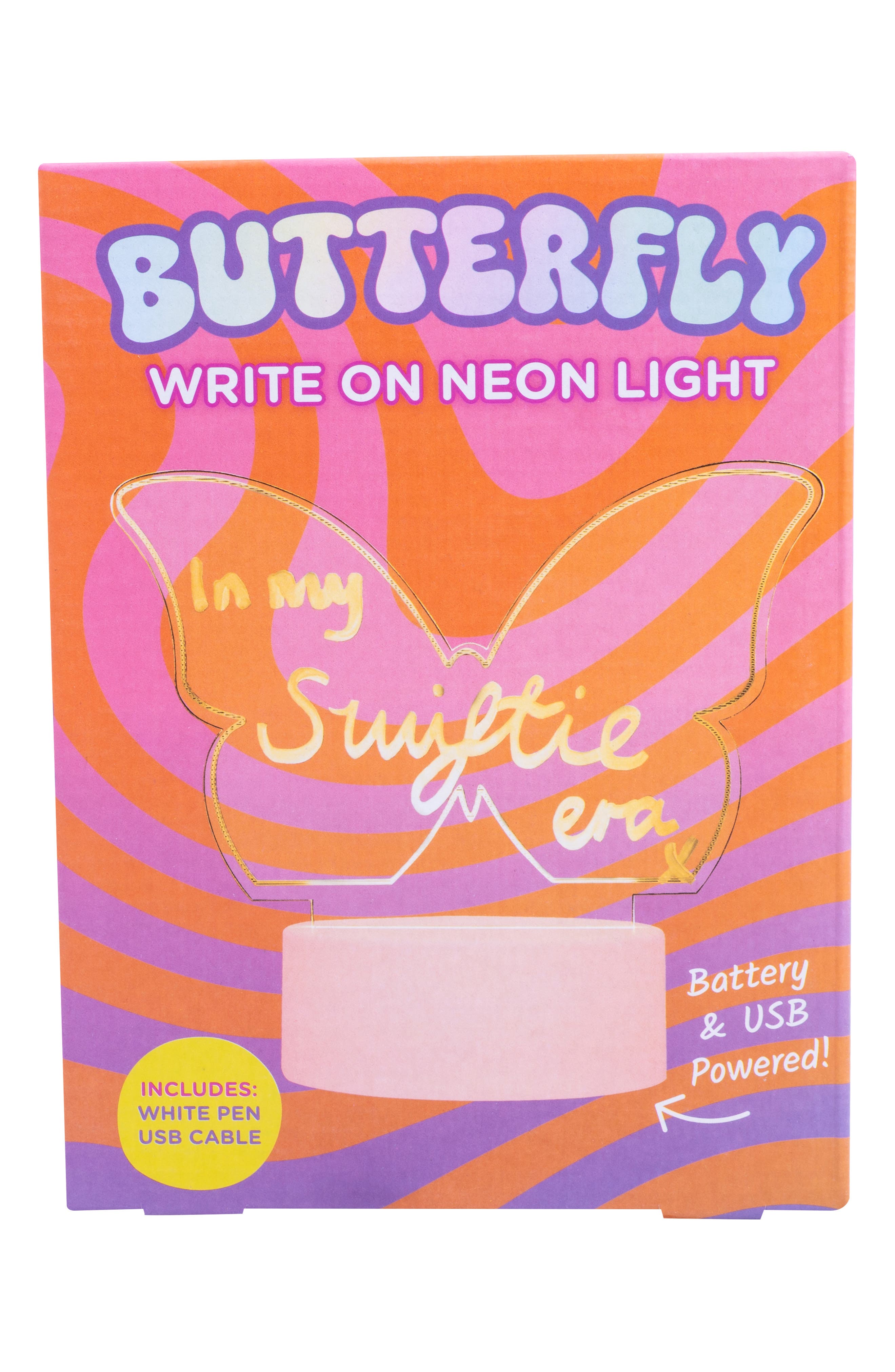 Fizz Creations Write-On Neon Butterfly Light in None 