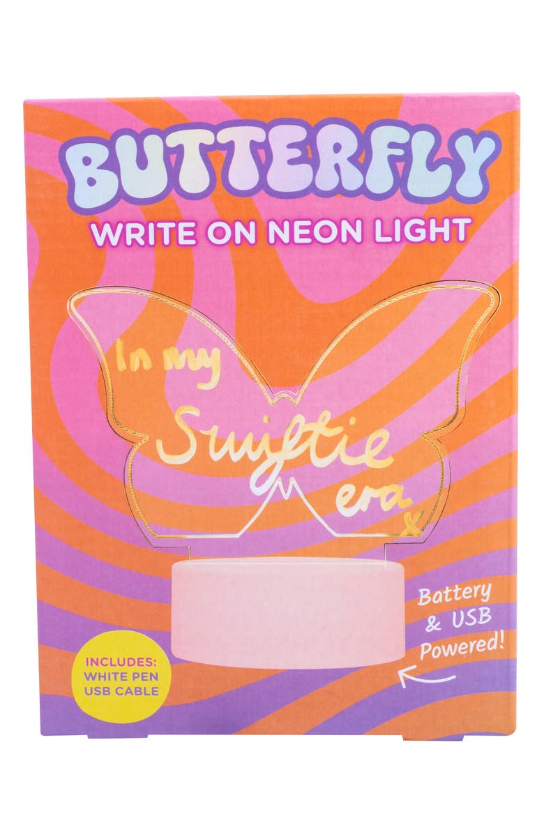 Fizz Creations Write-On Neon Butterfly Light, Main, color, 
